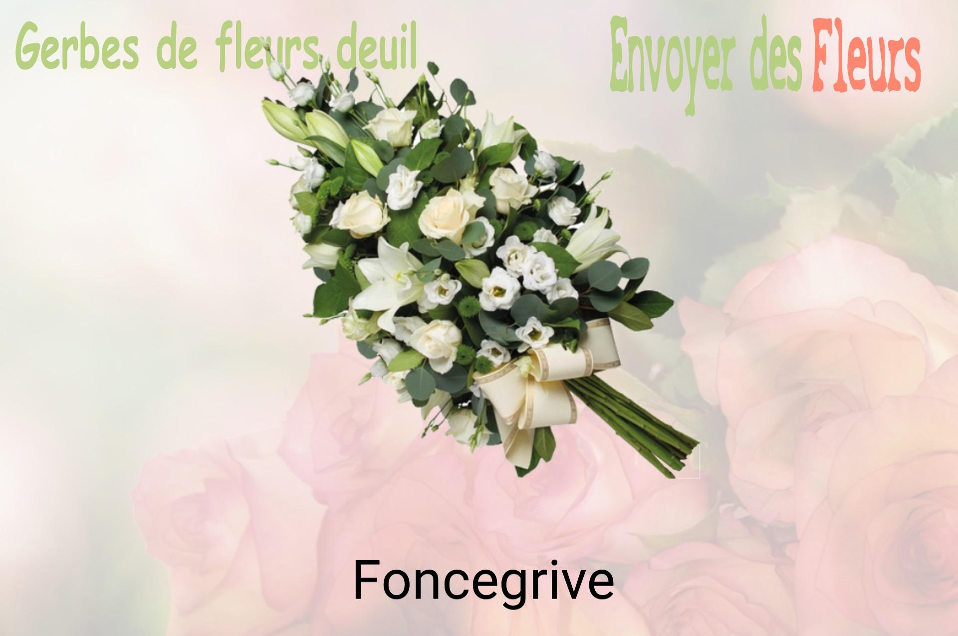 Gerbe de fleurs de deuil livrée à Foncegrive